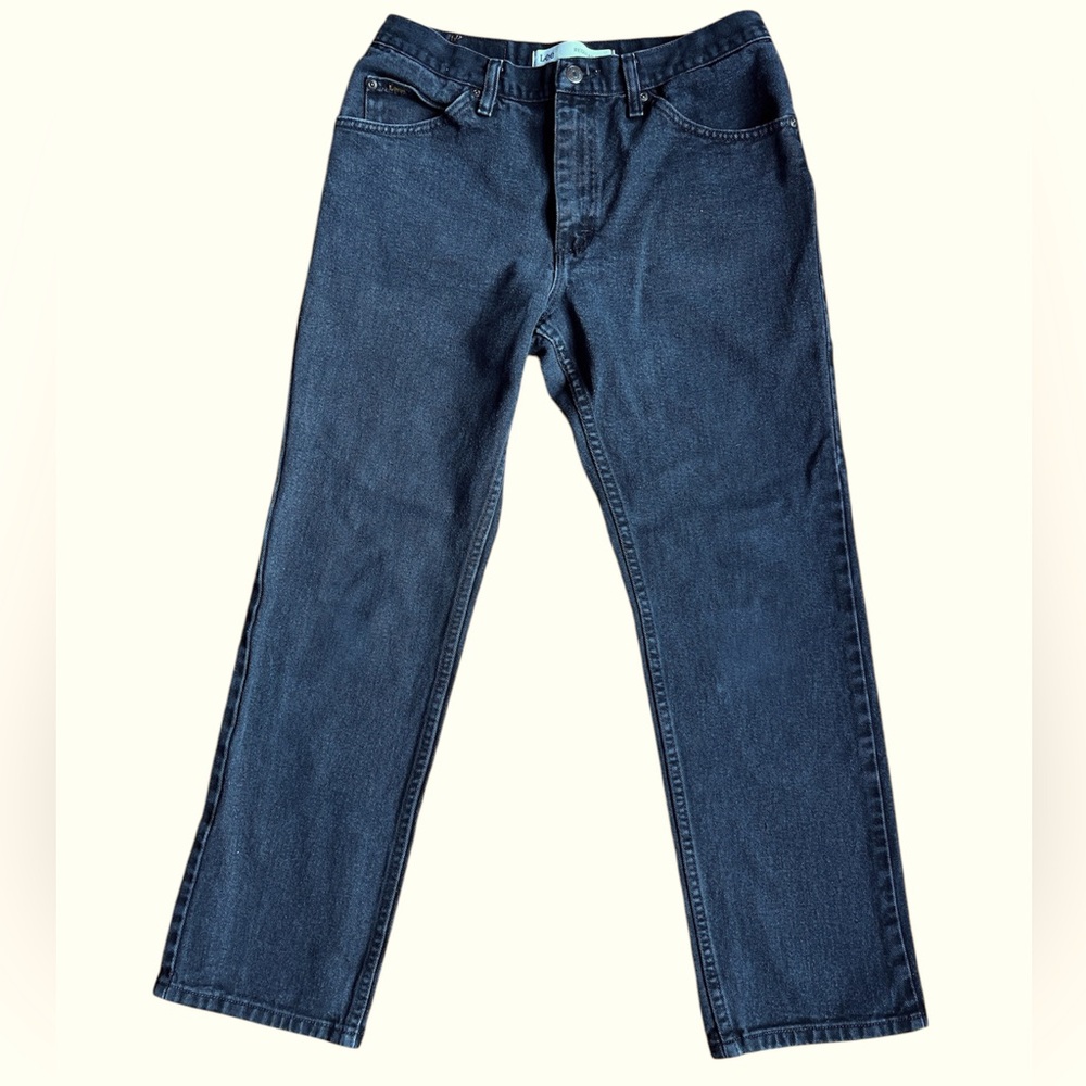 Lee jeans straight leg faded black denim 33 x 30